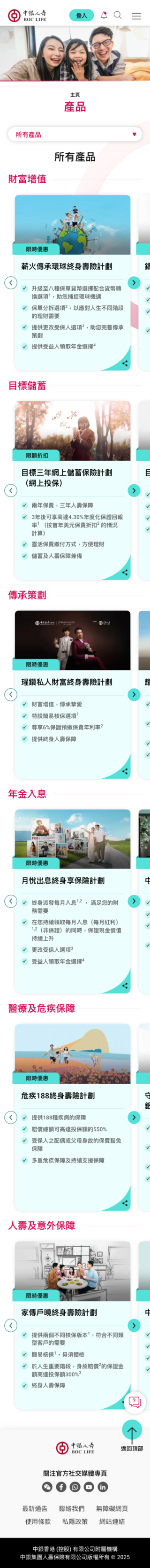Mobile Product Listing